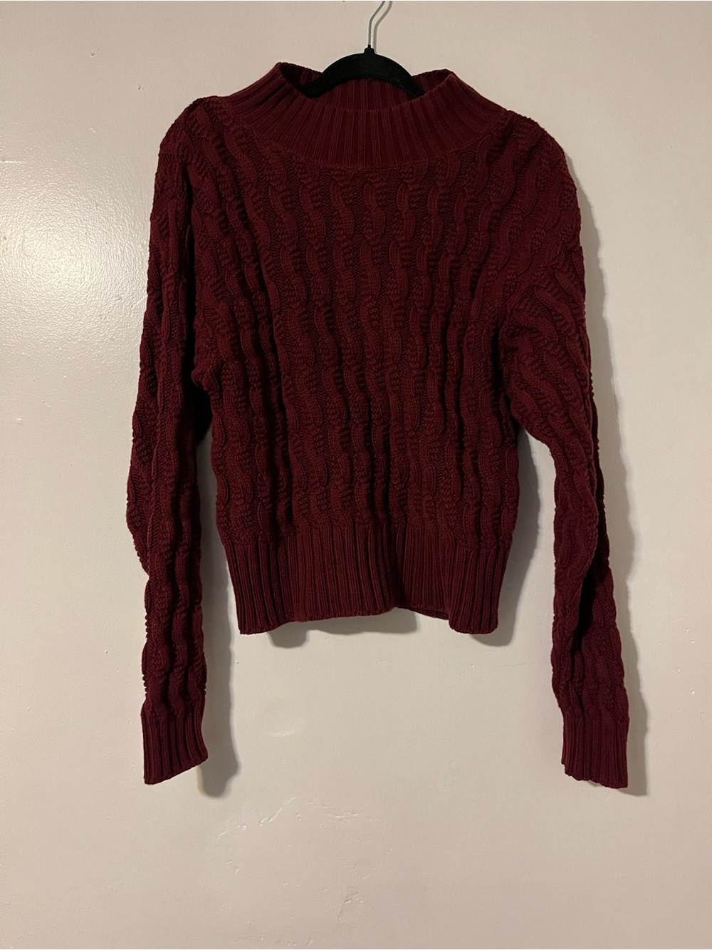 Susan Bristol Cable Knit Cotton Sweater Size 38/Medium
